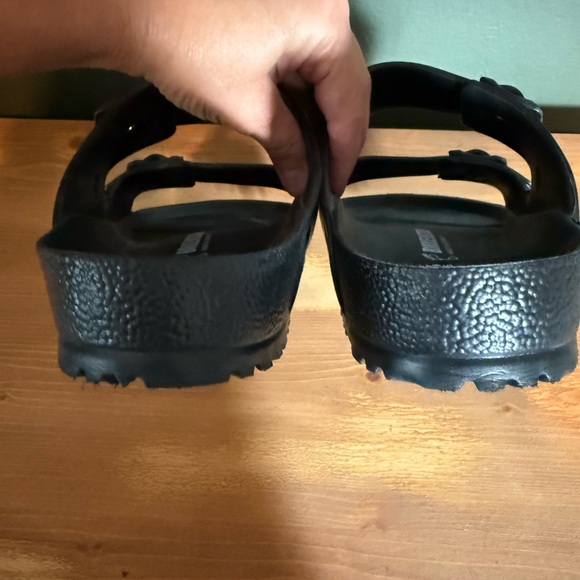 Birkenstock Arizona EVA Black Rubber Slides Sandals Mens Size 44 - Picture 6 of 8
